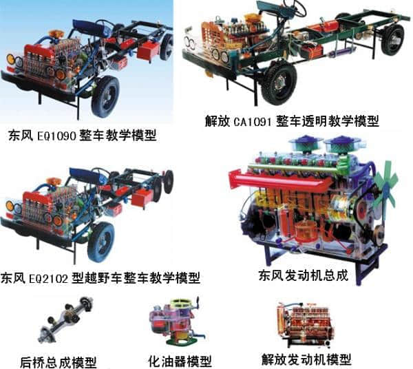 東風(fēng)EQ1090透明汽車各部件模型