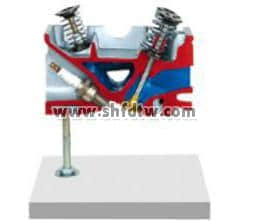 氣缸蓋解剖模型,4氣門(mén)發(fā)動(dòng)機(jī)