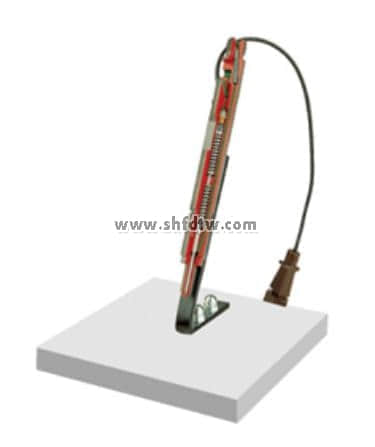 雙彈簧噴嘴解剖模型，帶傳感器