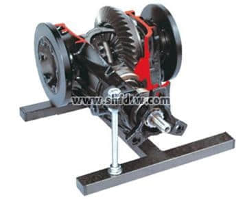 帶內擺線齒輪的差速器解剖模型