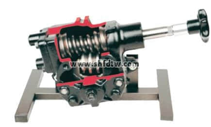 蝸輪蝸桿式轉向器解剖模型